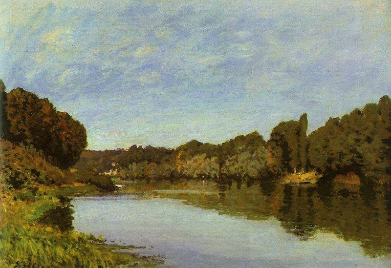 Alfred Sisley The Seine at Bougival oil painting picture